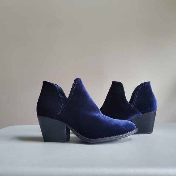 Velvet Ankle Boots - Picture 1 of 4